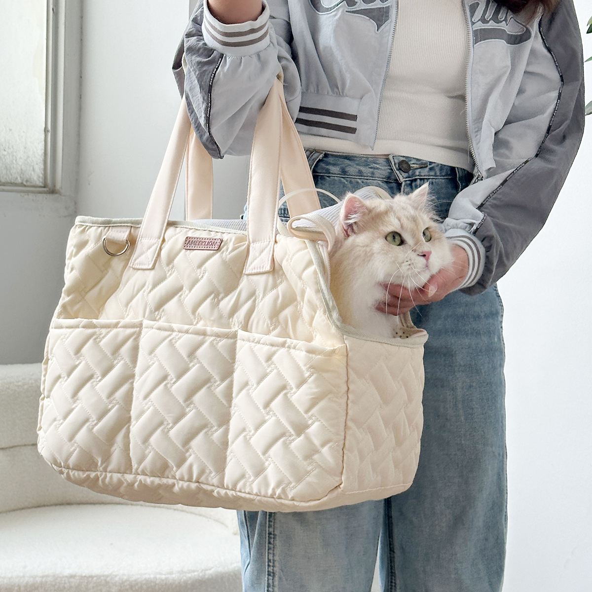 猫グッズ 猫と一緒に避難できる防災キャリーバッグ
