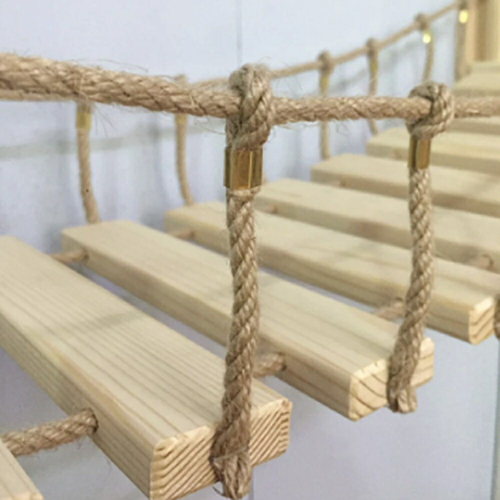 猫グッズ 猫用壁付け吊り橋はしご 運動不足解消グッズ