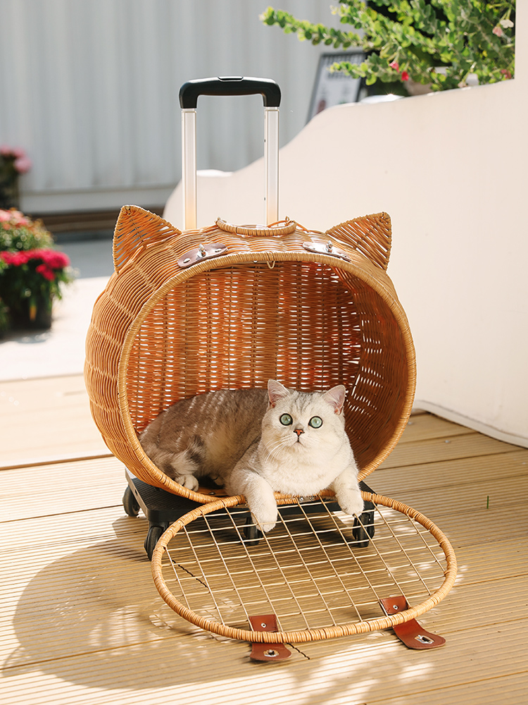 猫グッズ 防災グッズ 猫型キャリー防災バスケット