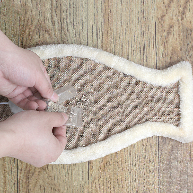 猫グッズ 猫耳型爪とぎマット 爪切りグッズ 壁保護 耐久猫用品