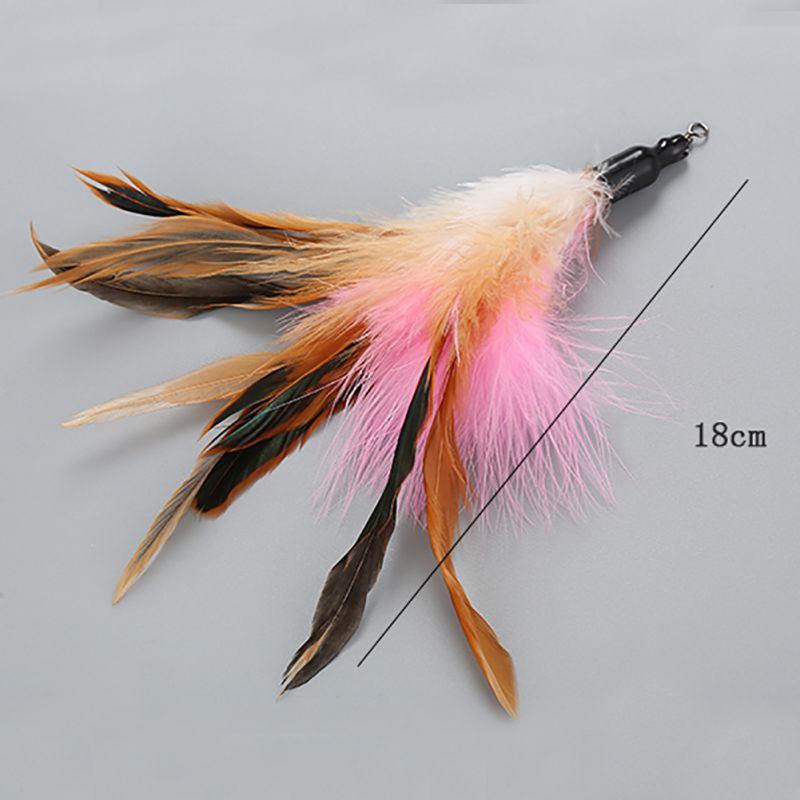 猫グッズ 運動不足解消グッズ 羽根付き釣り竿風猫じゃらし交換可能セット