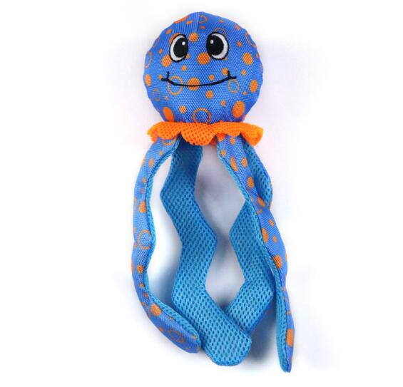 猫グッズ 運動不足解消グッズ 猫用タコ型ぬいぐるみ音鳴りおもちゃ