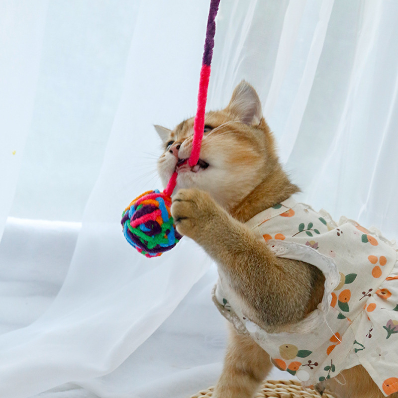 猫グッズ もこもこ毛糸ボール 猫の遊び玉