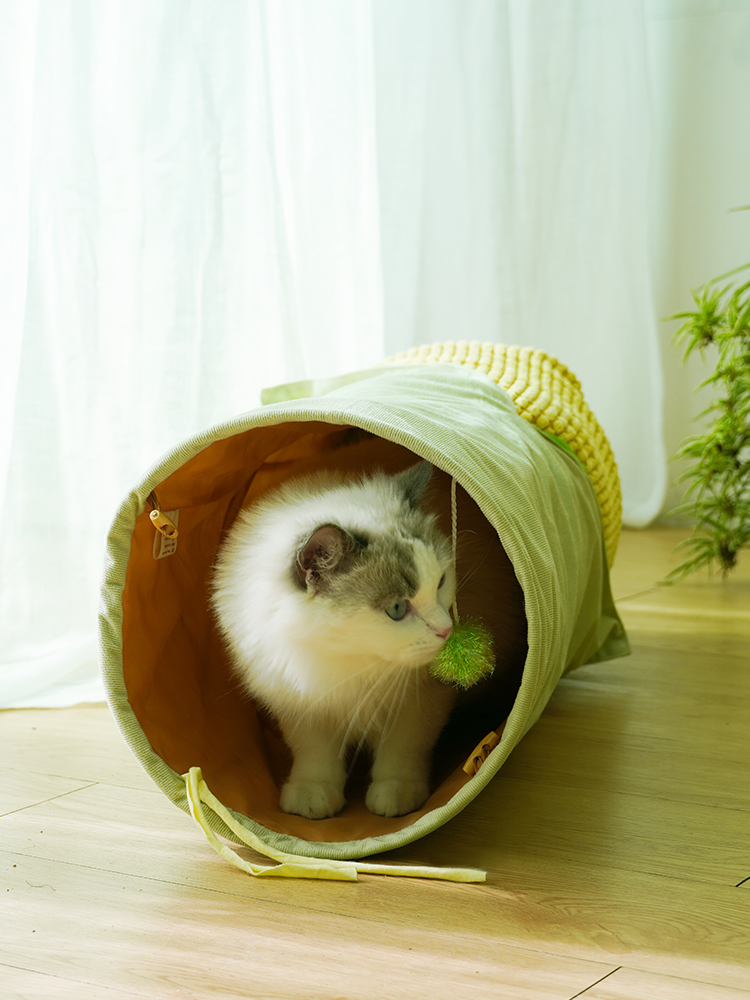 猫グッズ 猫冒険トンネル 運動迷路