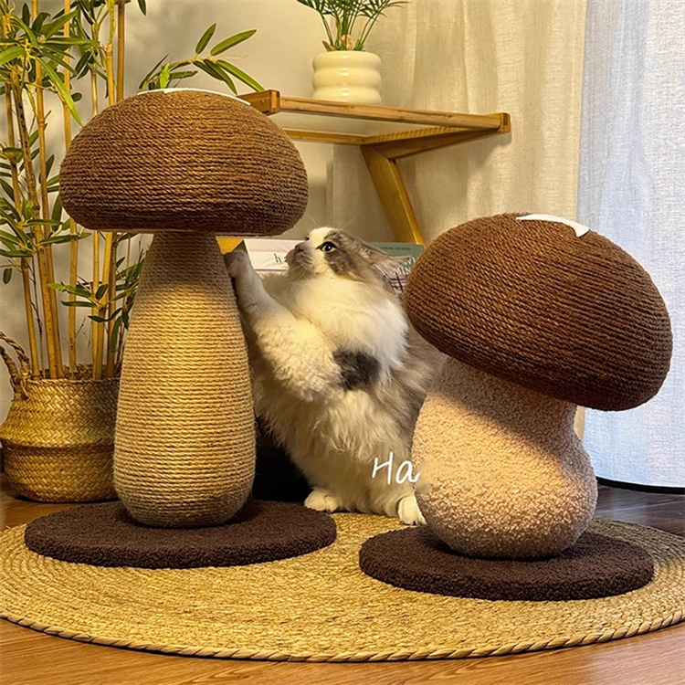 猫グッズ 屑が出ない麻縄キノコ型爪とぎ爪切りグッズ耐磨耗