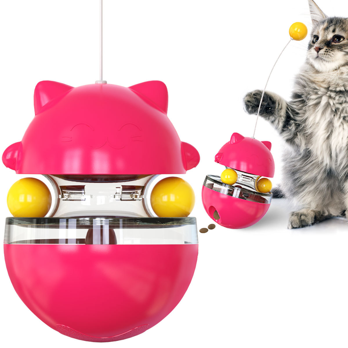 猫グッズ にゃんこハンター 猫型おやつボール