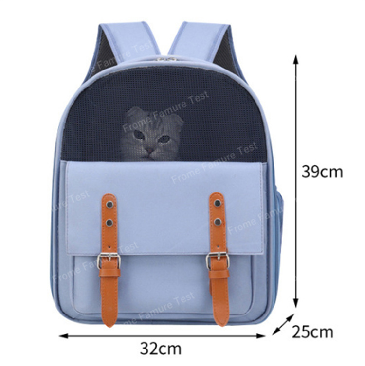 猫グッズ 防災グッズ 猫用避難背負いかばん 通気性抜群リュック型運搬袋