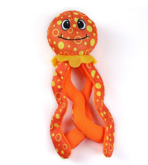 猫グッズ 運動不足解消グッズ 猫用タコ型ぬいぐるみ音鳴りおもちゃ