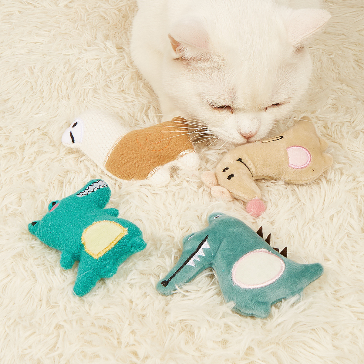 猫グッズ もふもふ動物園おもちゃセット
