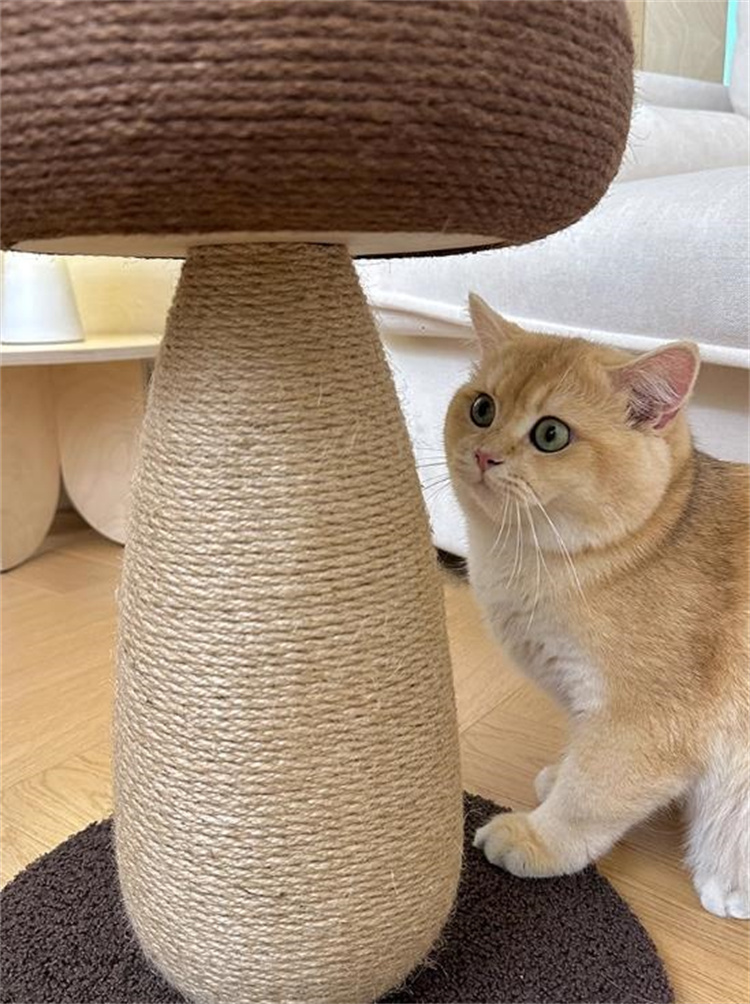 猫グッズ 屑が出ない麻縄キノコ型爪とぎ爪切りグッズ耐磨耗