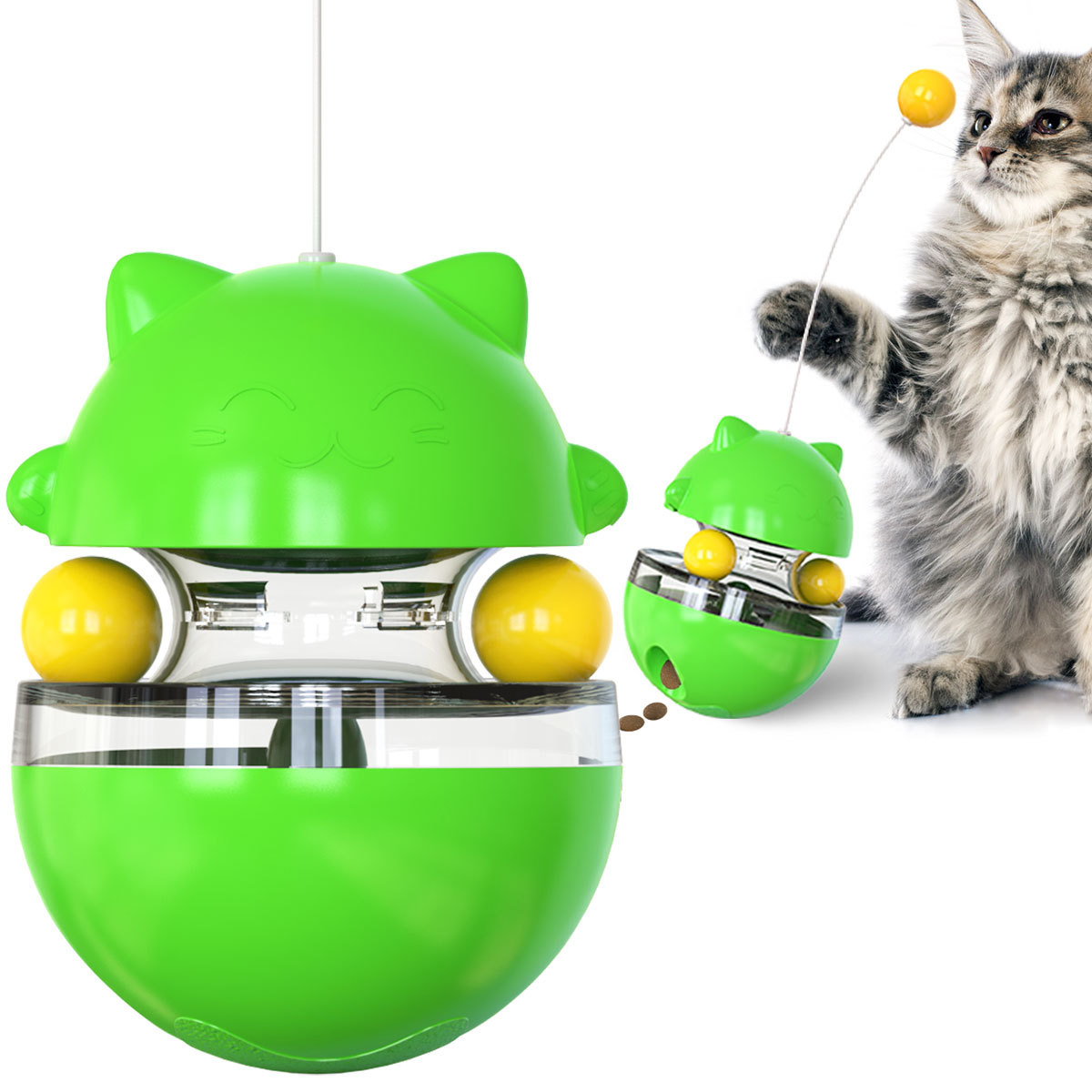 猫グッズ にゃんこハンター 猫型おやつボール