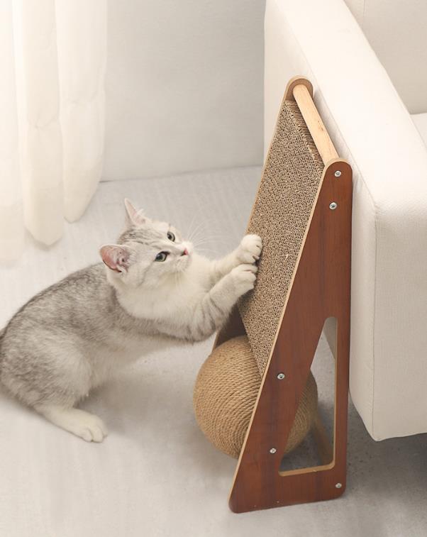 猫グッズ 猫用爪とぎ板 縦型剣麻素材 爪切りグッズ