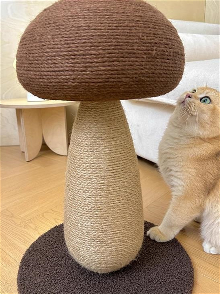 猫グッズ 屑が出ない麻縄キノコ型爪とぎ爪切りグッズ耐磨耗