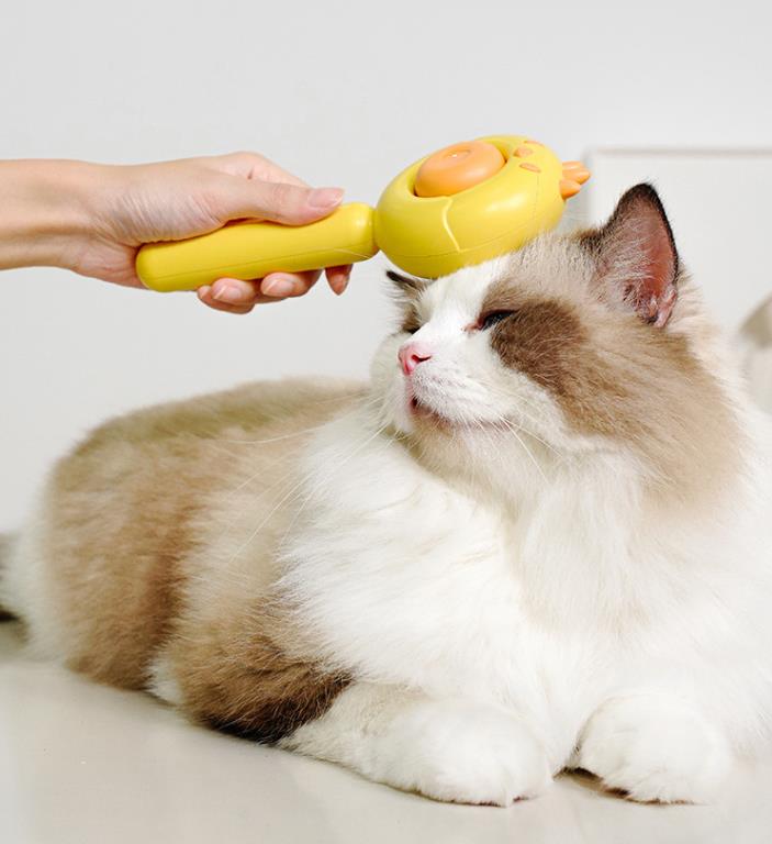 猫グッズ 猫用抜け毛対策櫛 毛玉除去ブラシ 犬猫兼用グルーミング用品