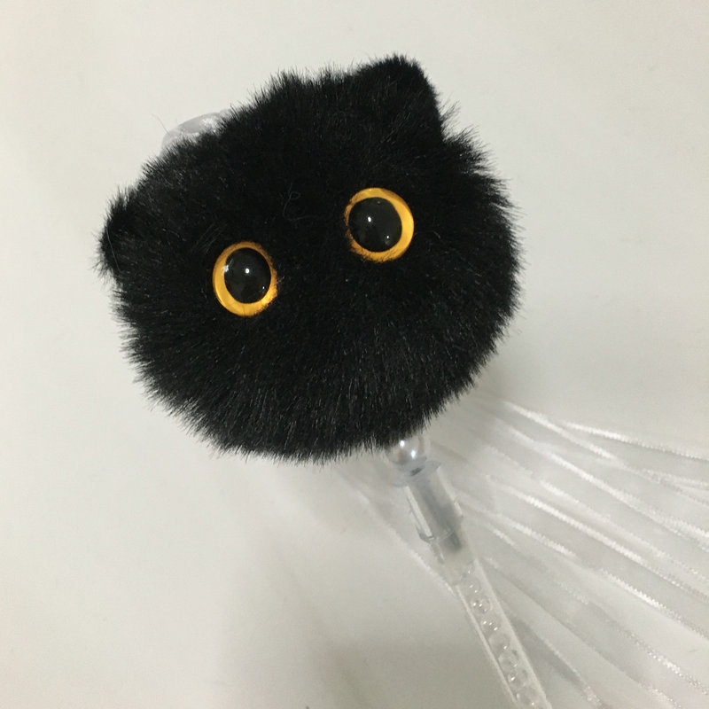 猫グッズ運動不足解消グッズふわふわ顔付き猫じゃらし