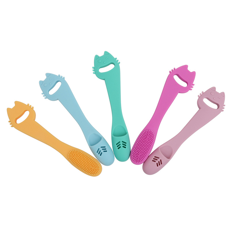 猫グッズ 愛猫のための指サック型歯ブラシセット