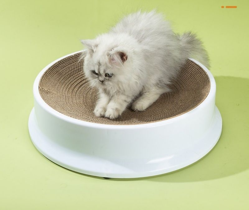 猫爪とぎ 丸型ボウル猫爪とぎベッド段ボール製