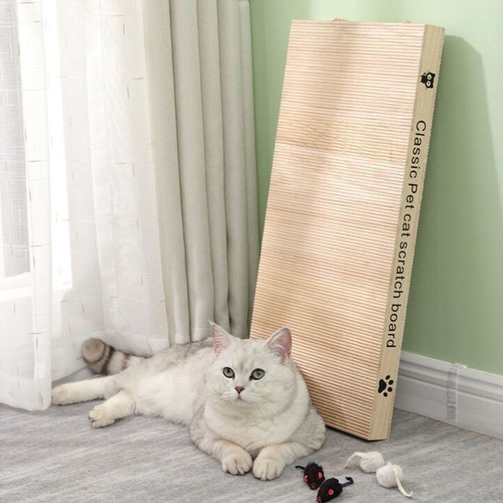 猫爪とぎ 木製フレーム付き平置き壁掛けボード