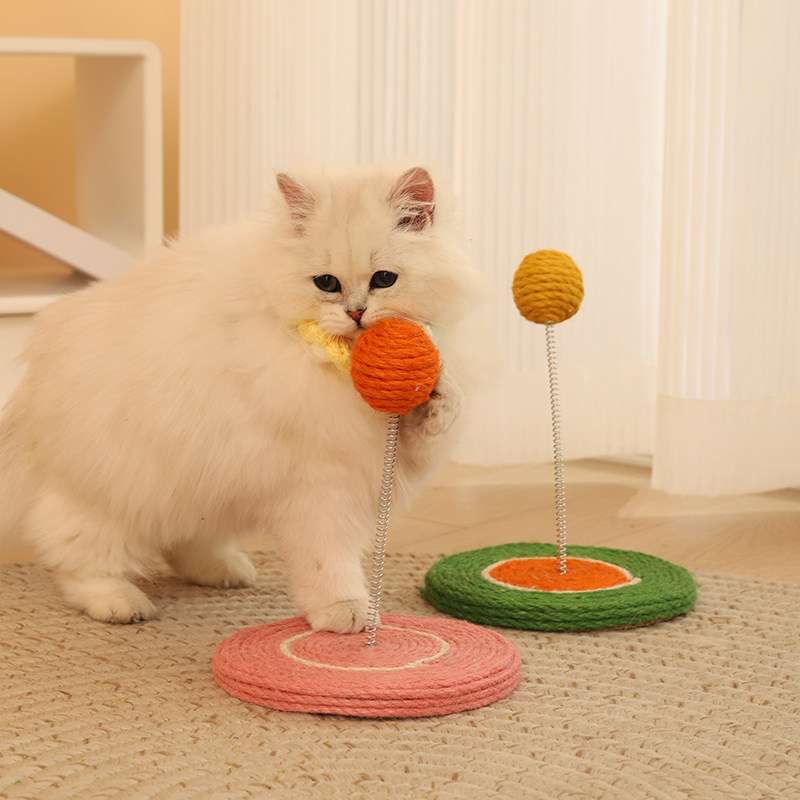 猫爪とぎ 麻縄ボール付き猫爪とぎスタンドタワー
