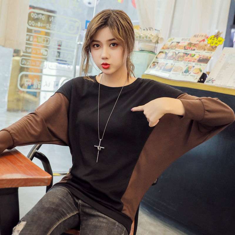 オフィスカジュアル  コンビネーションロングTシャツ