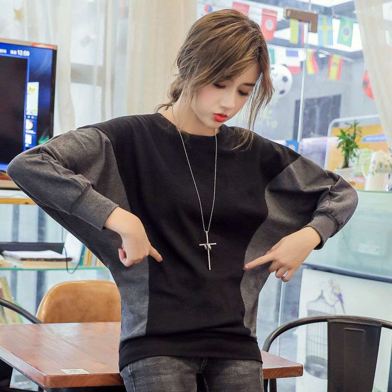 オフィスカジュアル  コンビネーションロングTシャツ