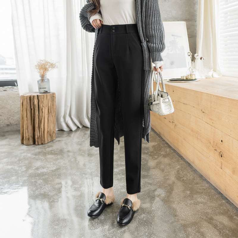 オフィスカジュアル  ストレートシルエットオフィス美脚パンツ
