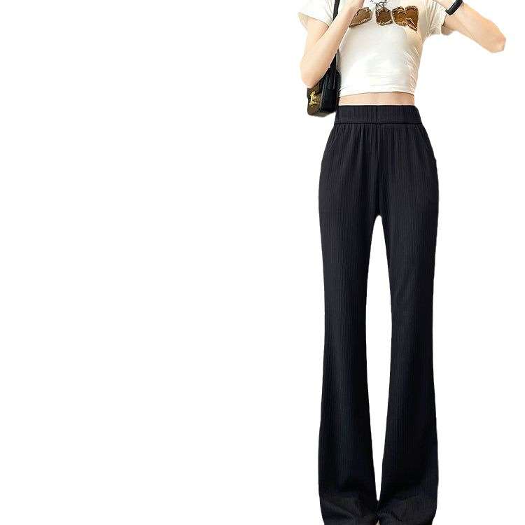 オフィスカジュアル  トレンドハイウエストワイドパンツ