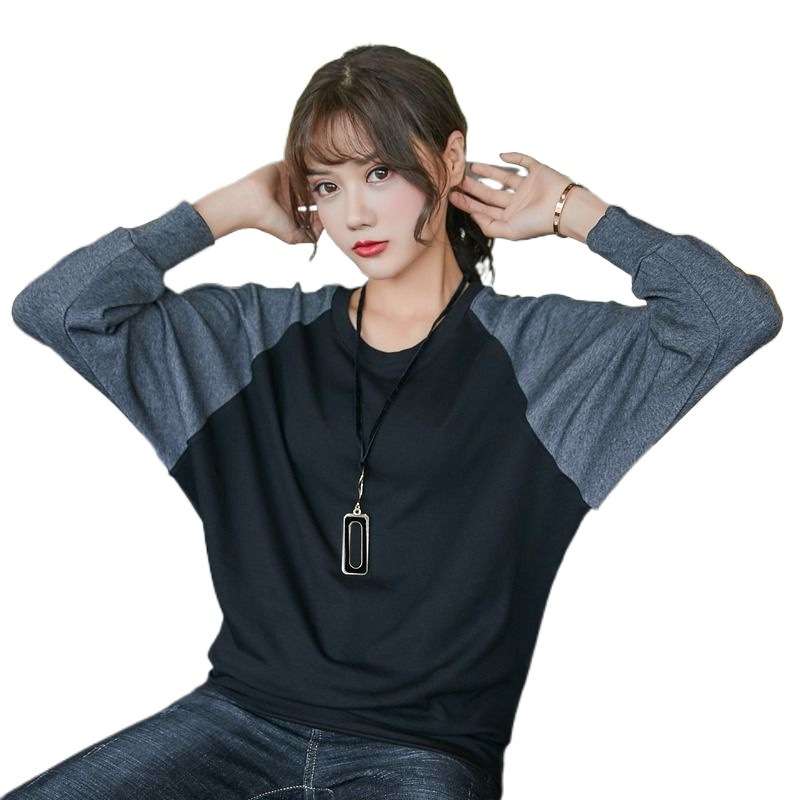オフィスカジュアル  コンビネーションロングTシャツ