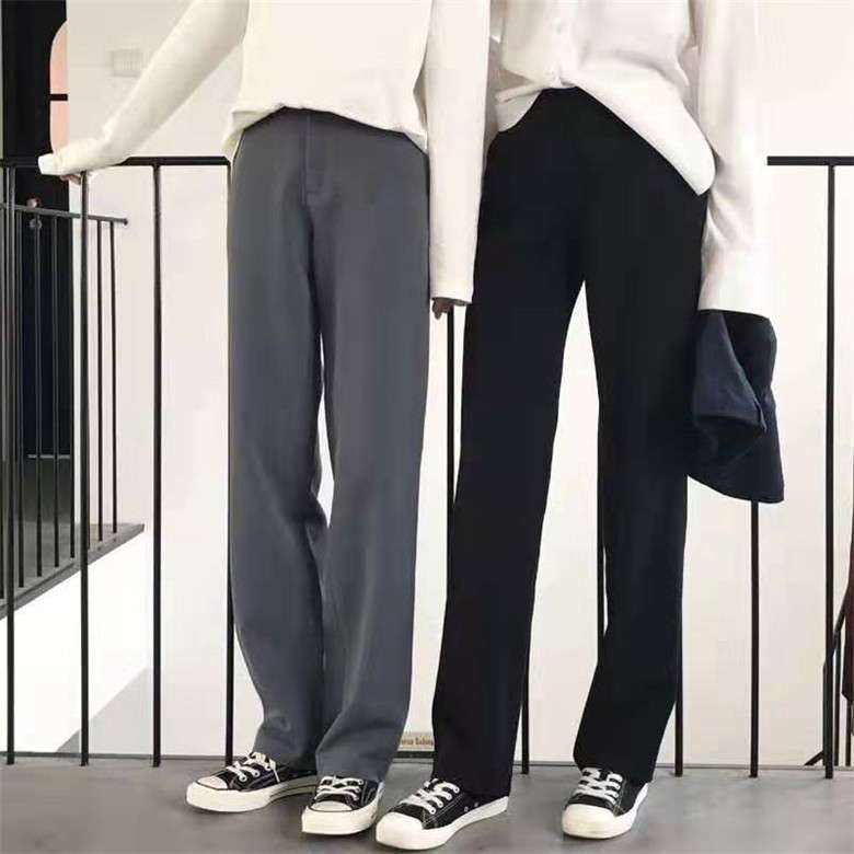 オフィスカジュアルスタイリッシュストレートパンツ 