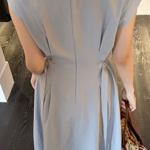 大人ワンピース ロング ナチュラル風合いフレアロングワンピース