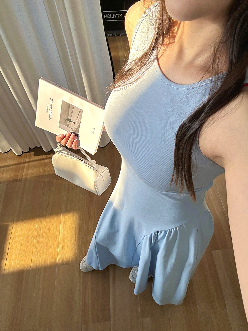 大人ワンピース ロング ノースリーブワンピース