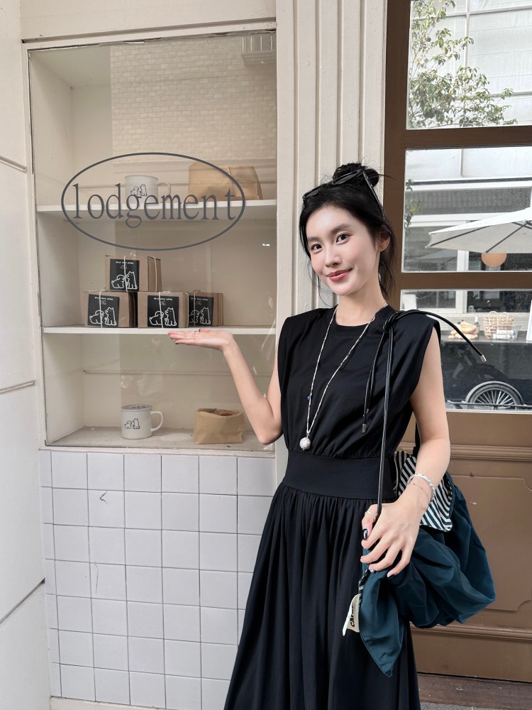 大人ワンピース ロング 上品フレアシルエットロングワンピース