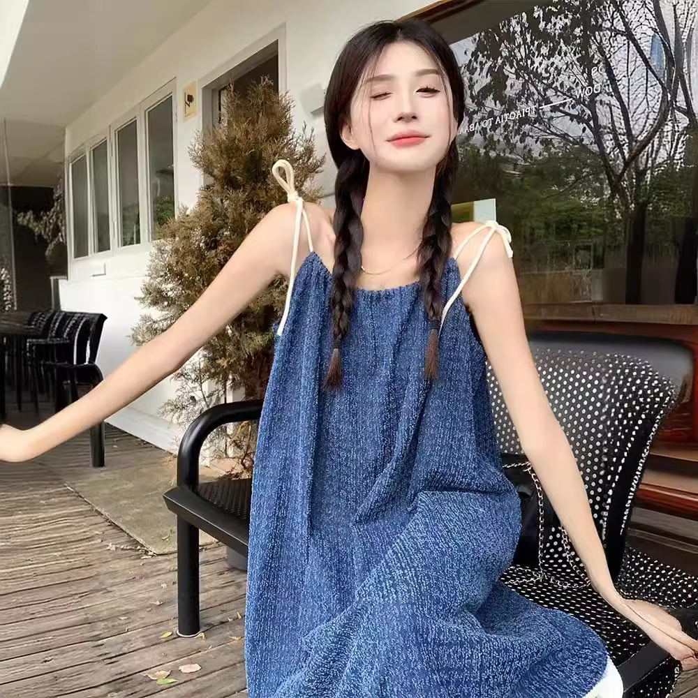 大人ワンピース ロング たっぷりフリル大人キャミワンピース