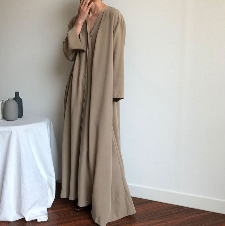 大人ワンピース ロング 上品フェミニン ウエストリボン ワンピース