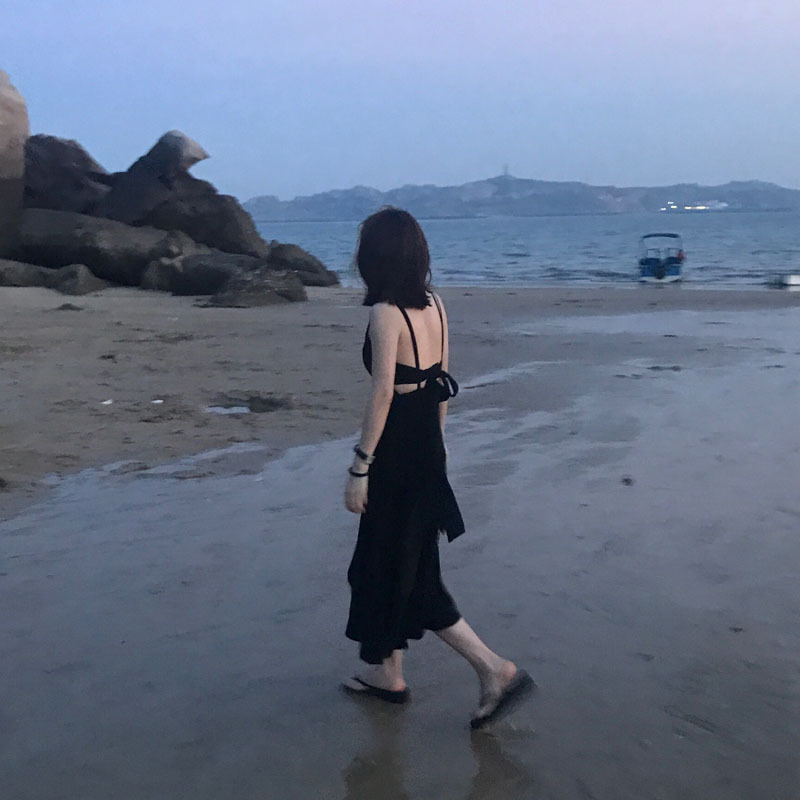 大人ワンピース ロング シンプル優美キャミソールワンピース