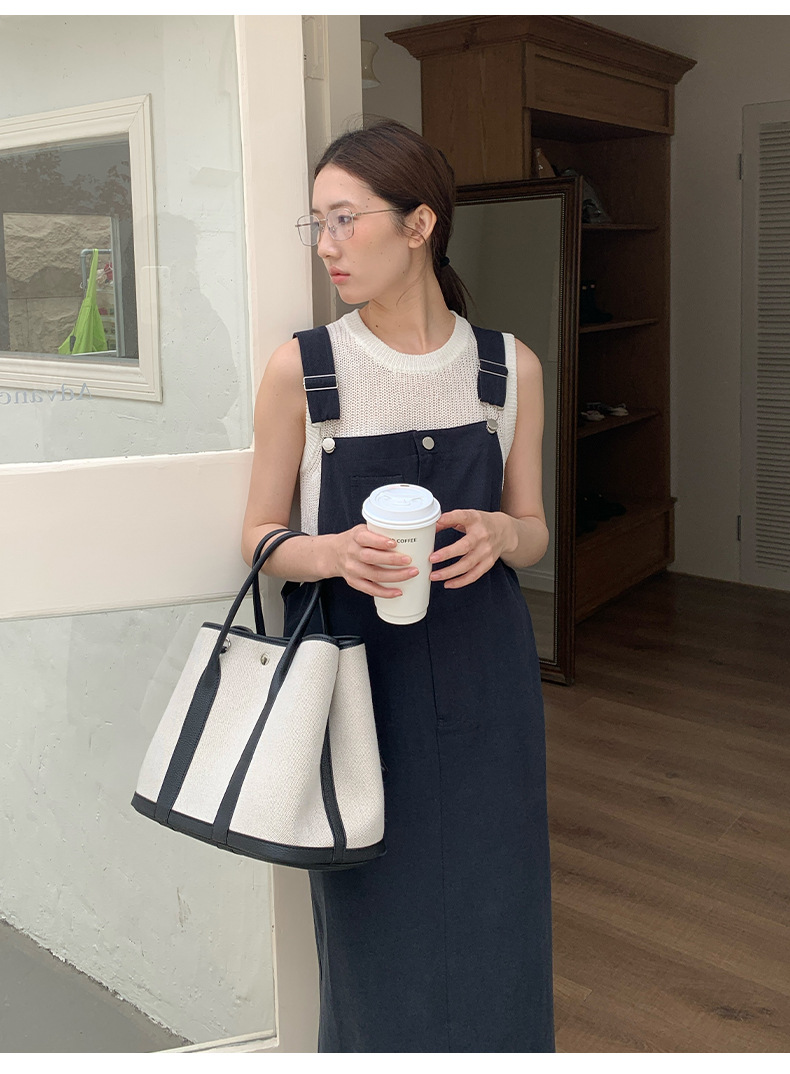 大人ワンピース ロング サロペットスタイル マキシワンピース