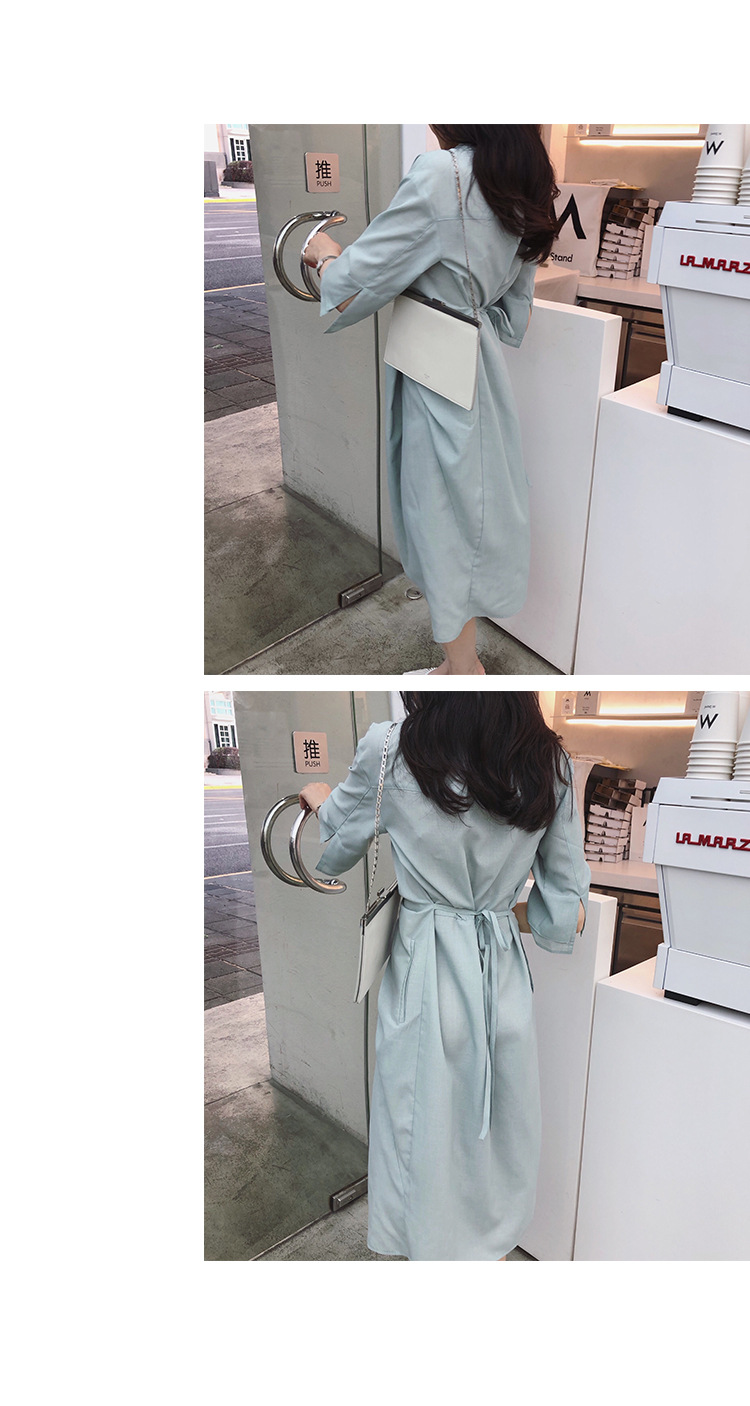 大人ワンピース ロング シャツ風ラップワンピース