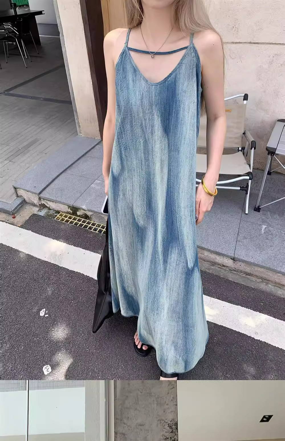 大人ワンピース ロング ゆったりシルエット大人キャミワンピース
