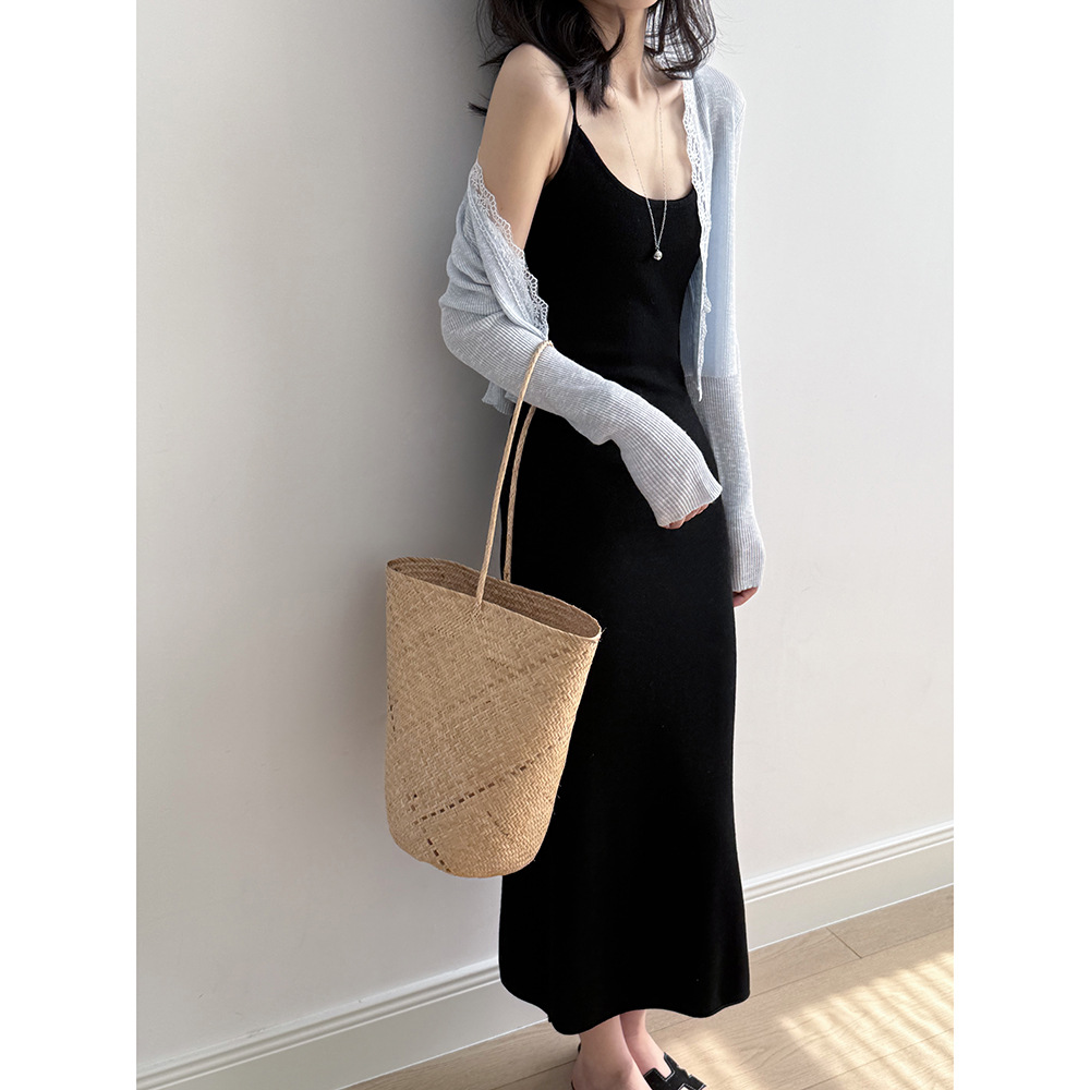 大人ワンピース ロング 美シルエット キャミソールロングワンピース
