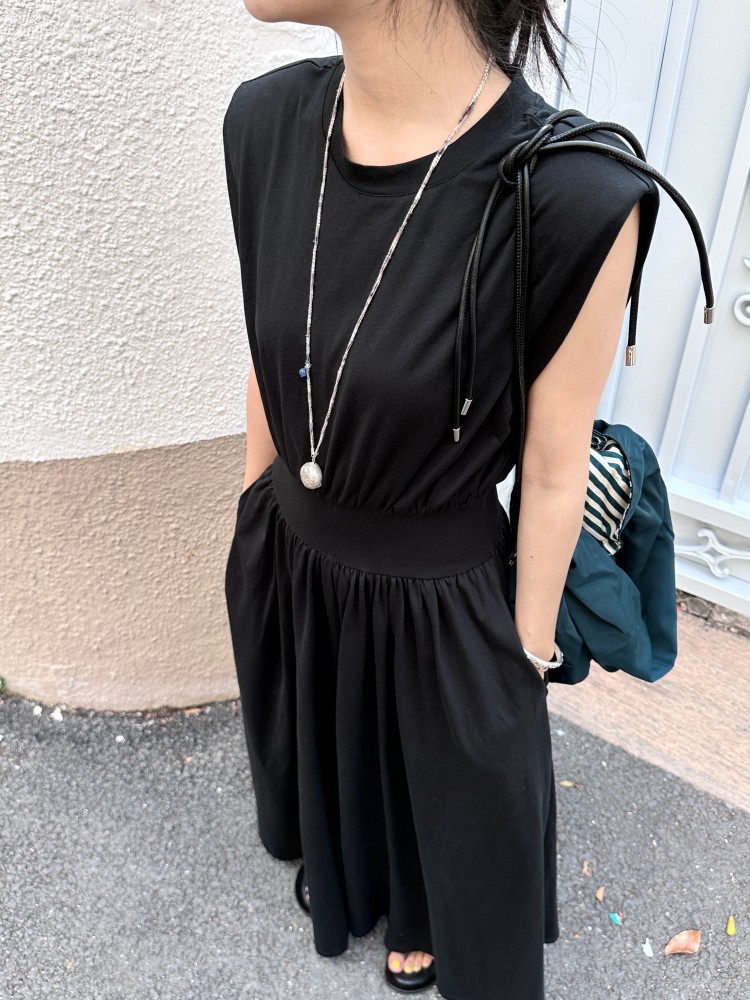 大人ワンピース ロング 上品フレアシルエットロングワンピース