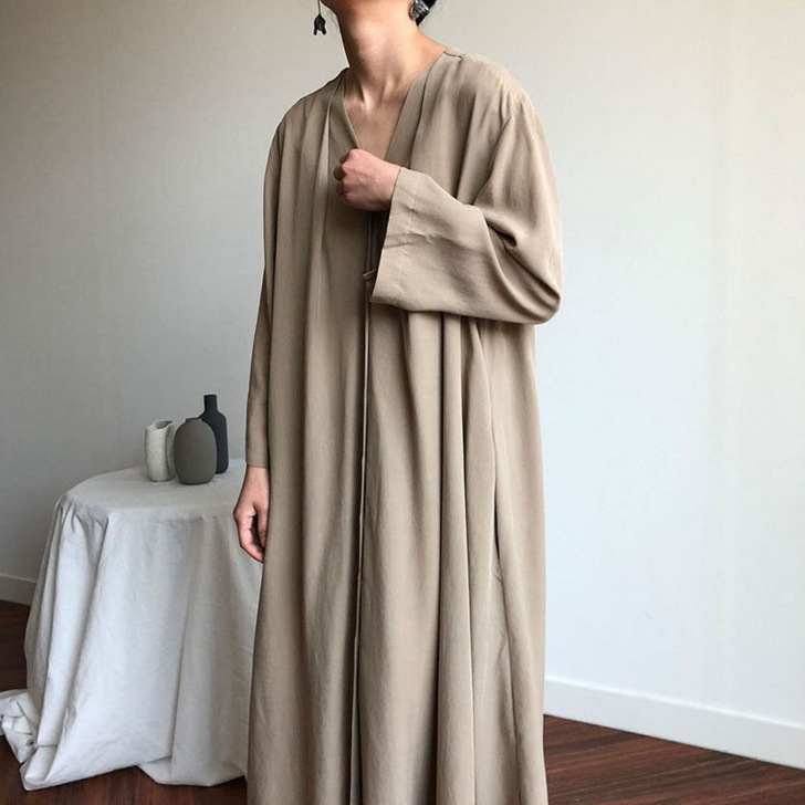 大人ワンピース ロング 上品フェミニン ウエストリボン ワンピース