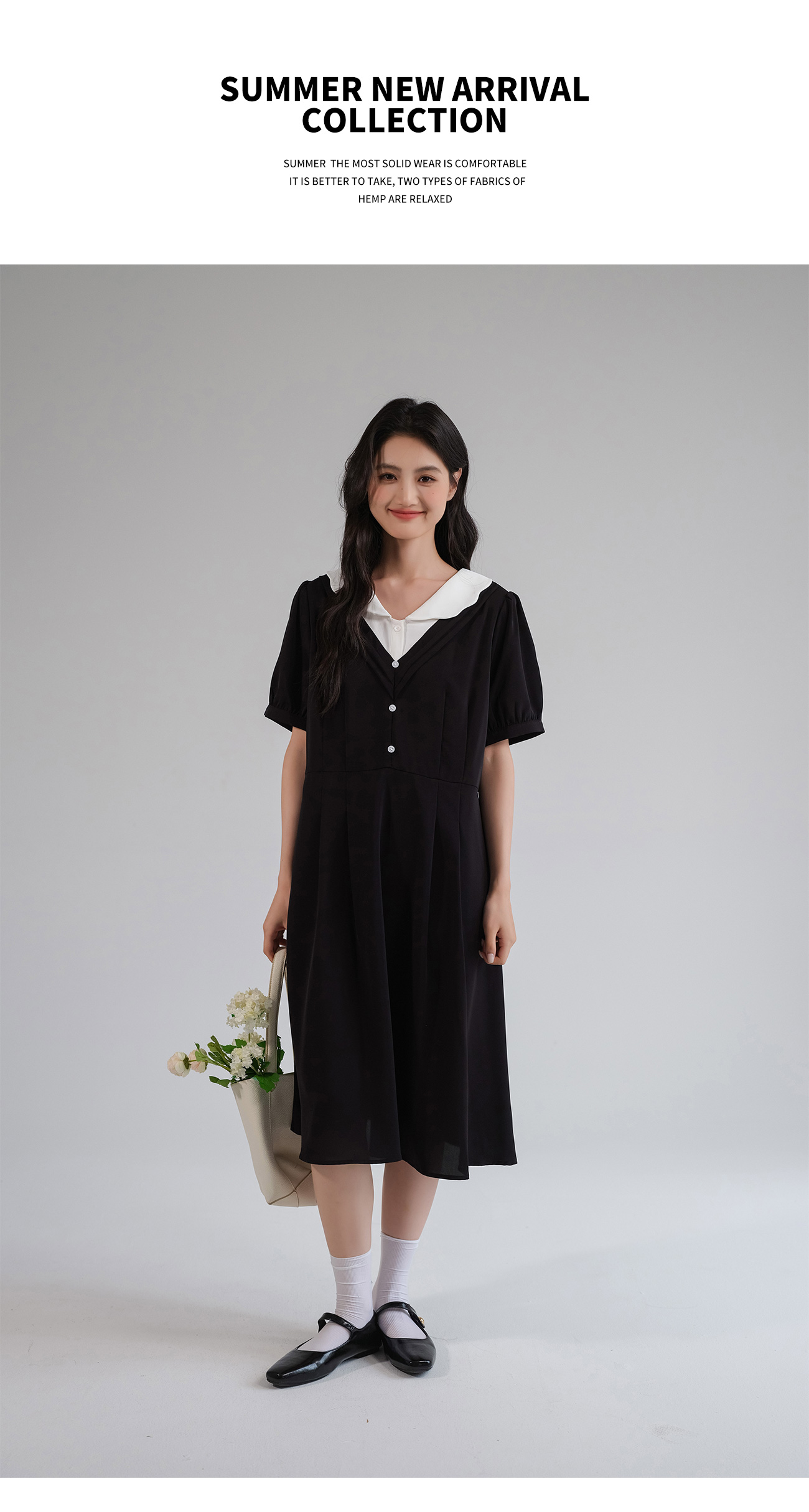 大人ワンピース ロング レイヤード風Vネックシフォンワンピース