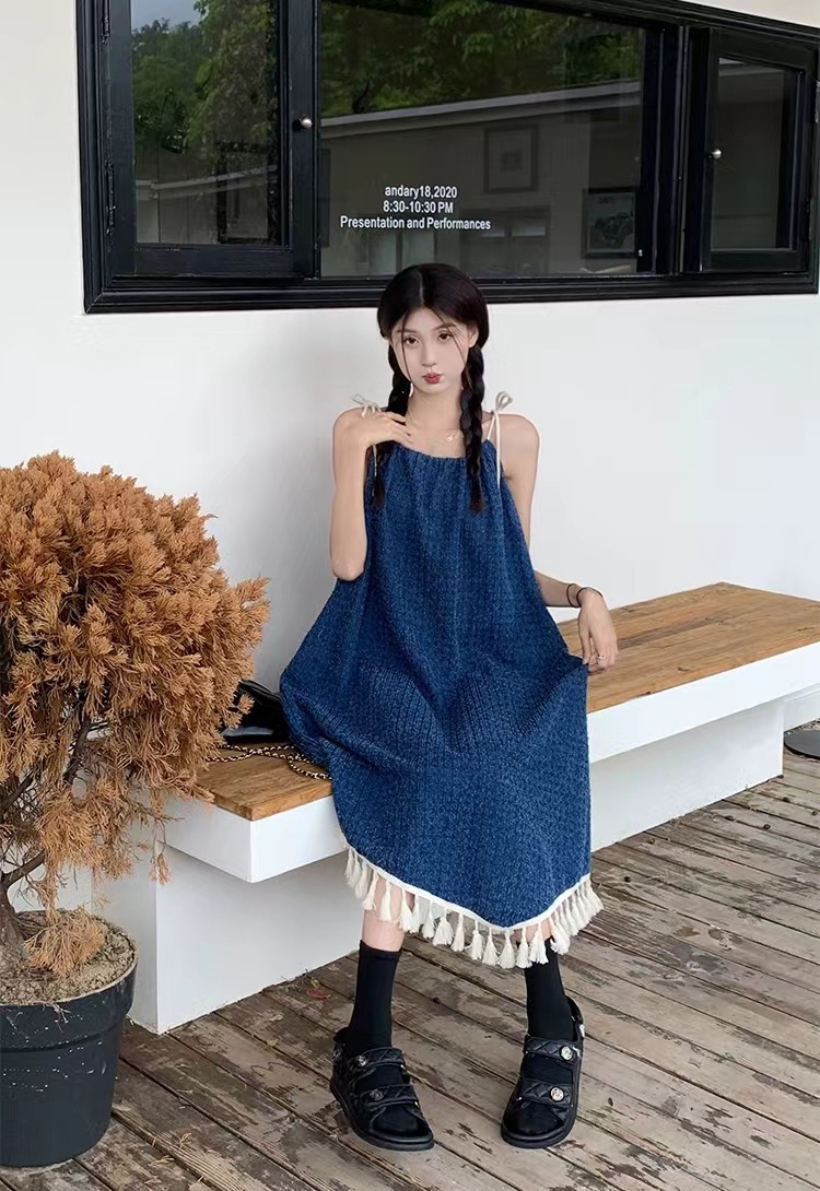 大人ワンピース ロング たっぷりフリル大人キャミワンピース