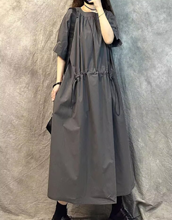 大人ワンピース 新作マタニティ対応ロングワンピース体型カバーフレア