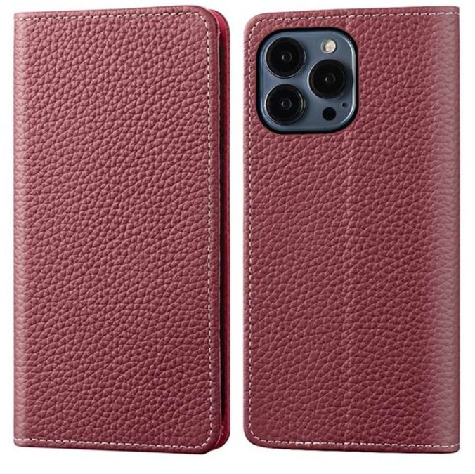 手帳型スマホケース 高級本革iphone手帳型ケース 5色展開