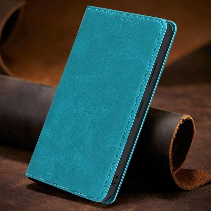 手帳型スマホケース Xiaomi用 高級レザー調フリップケース