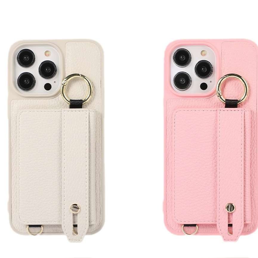 手帳型スマホケース 多機能リング付き手帳型iphoneケース