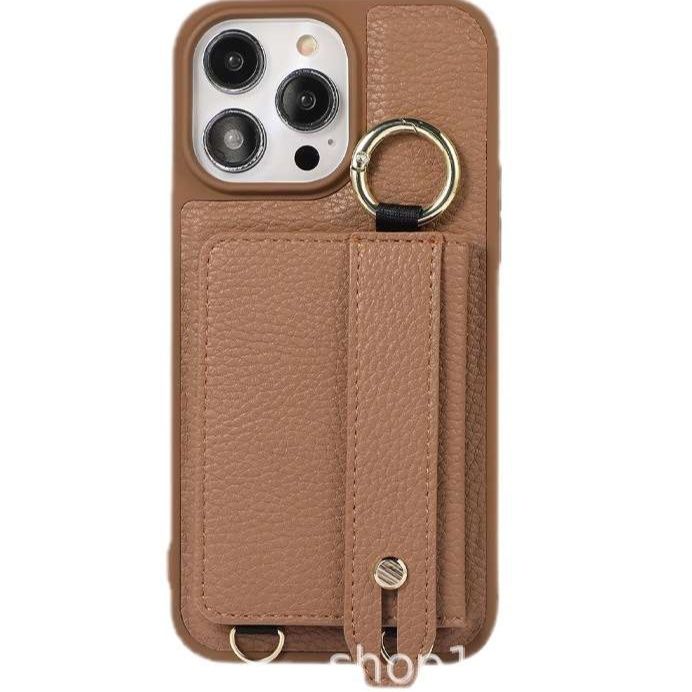 手帳型スマホケース 多機能リング付き手帳型iphoneケース