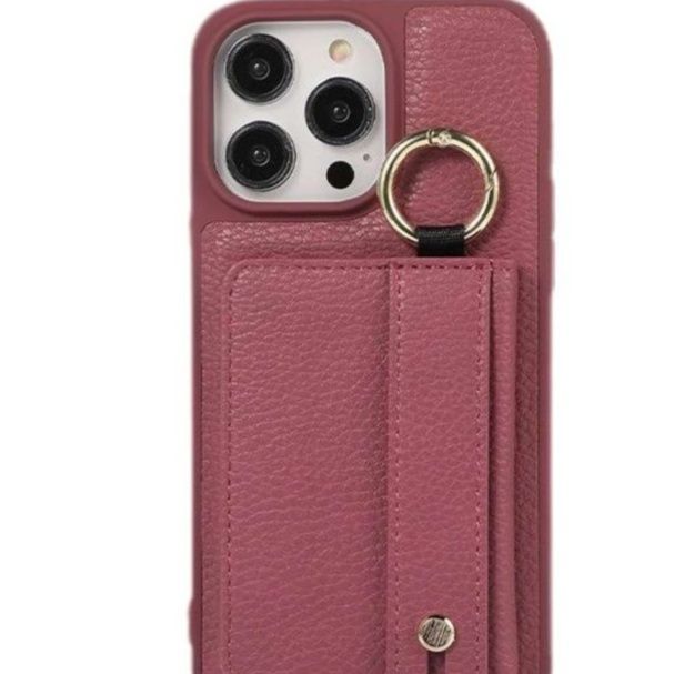 手帳型スマホケース 多機能リング付き手帳型iphoneケース