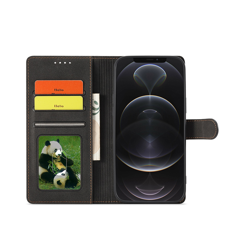 手帳型スマホケース iPhone15カード収納スキミング防止機能付き 